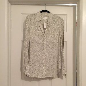Gap Organic Dot Rayon Blouse